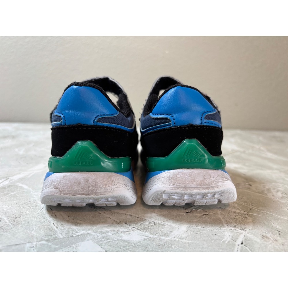 RBX Toddler Kids Sneakers Black Blue White Lace Up Athletic Shoes Size 7 - Picture 3 of 7